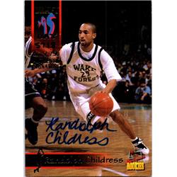 665188 Randolph Childress Autographed Wake Forest Deamon Deacons 1995 Signature Rookies Draft No.47 Basketball Card