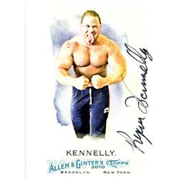 665278 Ryan Kennelly Autographed Bench Press World Record Holder, SC 2010 Topps Allen & Ginter No.21 Trading Card