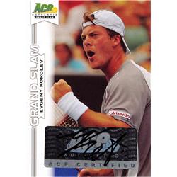 665298 Evgeny Korolev Autographed Russia 2013 Ace Authentic Certified No.BAEK1 Tennis Card