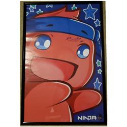 Picture of Autograph Warehouse 675501 Tyler Blevins Autographed Ninja Fortnite Halo Video Gamer Player No.2 Emoji Logo Framed Poster