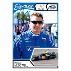 724218 Michael Mcdowell Autographed NASCAR Driver, Auto Racing & SC 2010 Press Pass Wheels No.53 Trading Card