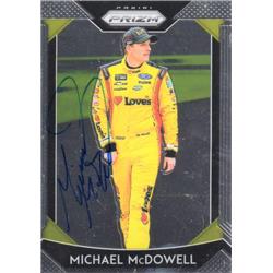 724279 Michael Mcdowell Autographed NASCAR Driver, Auto Racing & SC 2019 Panini Prizm No.22 Trading Card