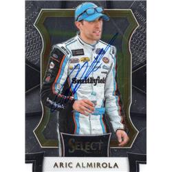 724301 Aric Almirola Autographed NASCAR Driver, Auto Racing & SC 2017 Panini Select No.35 Trading Card