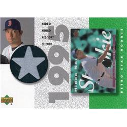 724319 Hideo Nomo Player Worn Jersey Patch Boston Red Sox 2002 Upper Deck No.SRHN Baseball Card
