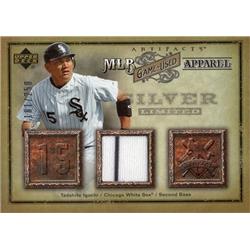 724343 Tadahito Iguchi Player Worn Jersey Patch Chicago White Sox 2006 Upper Deck Silver No.MLBTI LE 181-250 Baseball Card