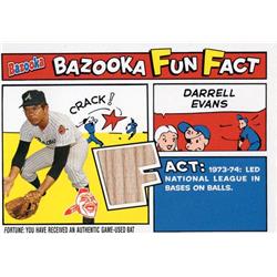 724394 Darrell Evans Player Used Bat Patch Atlanta Braves 2005 Topps Bazooka No.FFDE Baseball Card