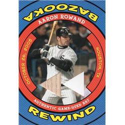 724413 Aaron Rowand Player Used Bat Patch Chicago White Sox 2006 Topps Bazooka Rewind No.BRARO Baseball Card
