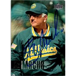 724703 Ken Macha Autographed Oakland Athletics, SC 2006 Upper Deck No.1147 Baseball Card