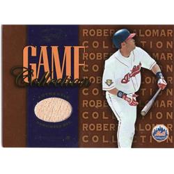 724751 Roberto Alomar Player Used Bat Patch Indians, Mets 2002 Leaf Game Collection No.RAB Baseball Card