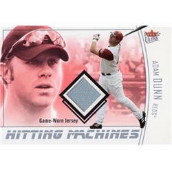 724764 Adam Dunn Player Worn Jersey Patch Cincinnati Reds 2004 Fleer Ultra Hitting Machines No.HMAD Baseball Card