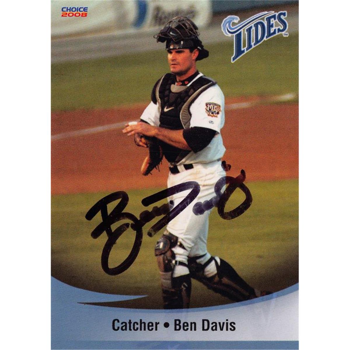 725091 Ben Davis Autographed Norfolf Tides 2008 Choice No.12 Baseball Card