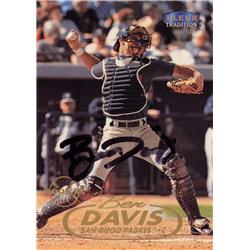 725096 Ben Davis Autographed San Diego Padres 1998 Fleer Tradition No.U22 Baseball Card