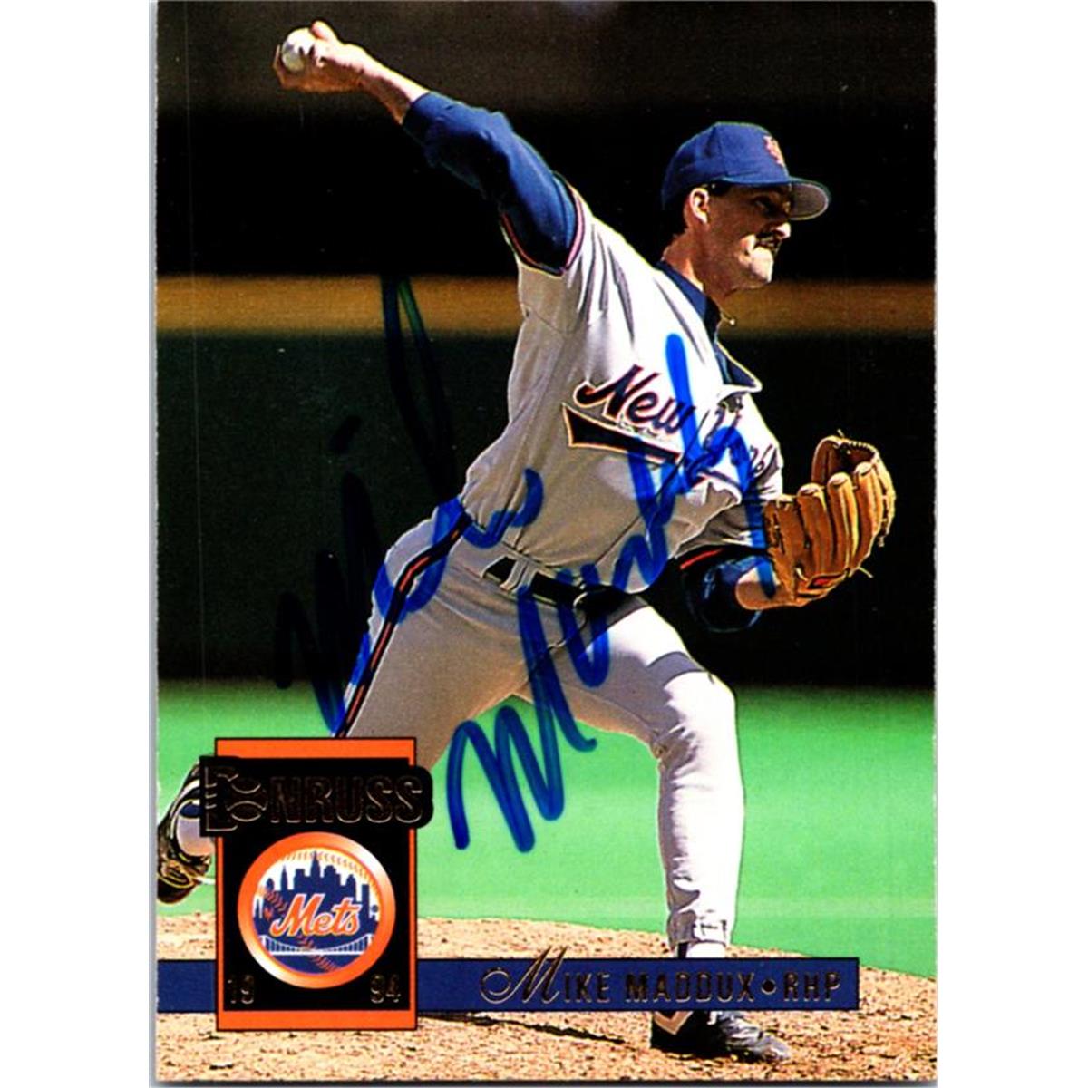 725255 Mike Maddux Autographed New York Mets 1994 Donruss No.213 Baseball Card