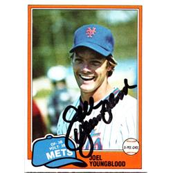 725268 Joel Youngblood Autographed New York Mets 1981 O-Pee-Chee No.58 Baseball Card
