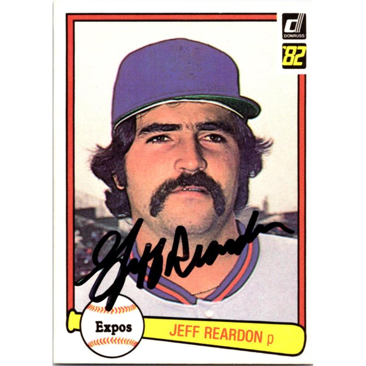 725316 Jeff Reardon Autographed New York Mets 1982 Donruss No.547 Baseball Card