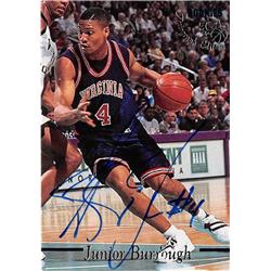 725615 Junior Burrough Autographed Virginia Cavaliers NCAA College Boston Celtics Draft Pick 1995 Classic No.JB1 Rookie Basketball Card
