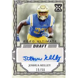 725826 Joshua Kelley Autographed UCLA Bruins 2020 Leaf Draft Ultimate Rookie No.BAJK2 LE 15-50 Football Card