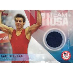 726089 Sam Mikulak Player Worn Relic Patch USA Gymnastics 2016 Topps No.USOTR-SM Trading Card -  Autograph Warehouse