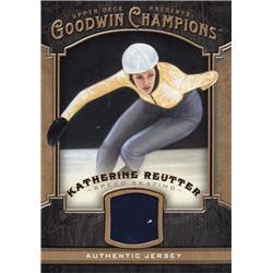 726101 Katherine Reutter Player Worn Relic Patch USA Speed Skating 2014 Upper Deck Goodwin Champions No.MRE Trading Card