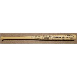 Picture of Autograph Warehouse 726140 New York Yankees Citibank Autographed by 37 Players Nettles Hunter Larsen Gossage Dent Plus Baseball Bat