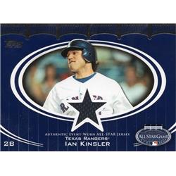 Picture of Autograph Warehouse 654492 Ian Kinsler Player Worn Jersey Patch Texas Rangers 2008 Topps All Star No.ASIK Baseball Card