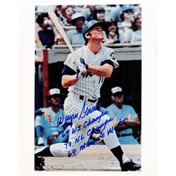 654542 8 x 10 in. Wayne Garrett Autographed Inscribed 69 WS Champs Miracle Mets 73 NL Champ Photo