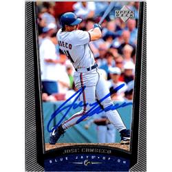 703205 Jose Canseco Signed Toronto Blue Jays 1999 Upper Deck No.222 Baseball Card