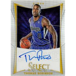 703342 Thomas Robinson Signed Sacramento Kings 2013 Panini Select No.160 LE 66-99 Basketball Card