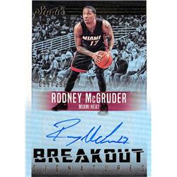 703350 Rodney Mcgruder Signed Miami Heat 2009 Upper Deck Studio Lineage Breakout No.27 LE 99-299 Basketball Card