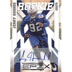 703525 Jerry Hughes Signed Indianapolis Colts 2010 Panini Epix Rookie Refractor No.147 LE 265-499 Football Card