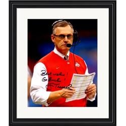 703684 8 x 10 in. Jim Tressel Autographed Ohio State Buckeyes Coach No.SC6 Matted & Framed Go Bucks Photo -  Autograph Warehouse