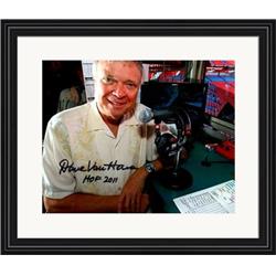 713942 8 x 10 in. Dave Van Horne Autographed Miami Marlins & Montreal Expos Broadcaster No.SC1 Matted & Framed HOF 2011 Photo
