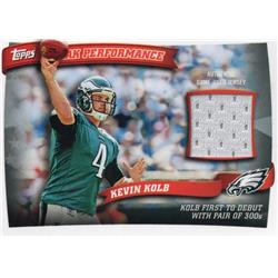 701058 Kevin Kolb Player Worn Jersey Patch Philadelphia Eagles 2010 Topps Peak Performance No.PPRKK Football Card
