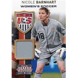 701173 Nicole Barnhart Player Worn Jersey Patch Team USA Women 2012 Panini Americana No.17 LE 153-299 Soccer Card