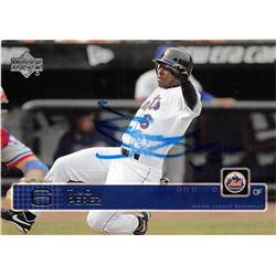 701219 Timo Perez Autographed New York Mets JZ 2003 Upper Deck No.221 Baseball Card