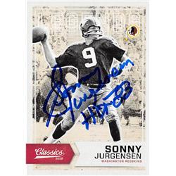 701384 Sonny Jurgensen Autographed Washington 2016 Panini Classics No.164 Inscribed HOF 83 Football Card