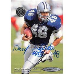 701393 Daryl Moose Johnston Autographed Dallas Cowboys 1995 Upper Deck No.91 Football Card