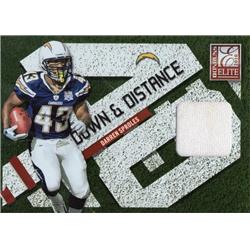 701710 Darren Sproles Player Worn Jersey Patch San Diego Chargers 2010 Donruss Elite No.44 LE 295-299 Football Card