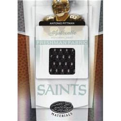 701751 Antonio Pittman Player Worn Jersey Patch New Orleans Saints 2007 Leaf Certified Materials No.204 Football Card