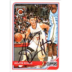 701806 Austin Rivers Autographed Los Angeles Clippers 2015 Panini Complete No.130 Basketball Card