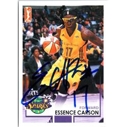 701809 Essence Carson Autographed Los Angeles Sparks 2017 Wnba Enterprises No.47 Basketball Card