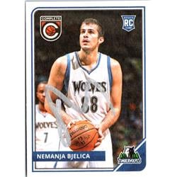 701810 Nemanja Bjelica Autographed Minnesota Timberwolves 2015 Panini Complete Rookie No.307 Basketball Card