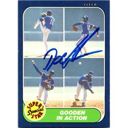 701928 Dwight Gooden Autographed New York Mets Doc 1986 Fleer Super Star Special No.626 Baseball Card