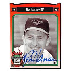 702030 Ron Hansen Autographed Baltimore Orioles 1991 Crown Memorial Stadium No.177 Baseball Card