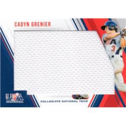 702208 Cadyn Grenier Player Worn Jersey Patch Oregon State Beavers 2018 Panini USA Collegiate Stars & Stripes No.4 LE 221-299 Baseball Card