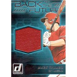 702212 Mark Trumbo Player Worn Jersey Patch Arizona Diamondbacks 2017 Donruss Back To the Future No.BFMMT Baseball Card