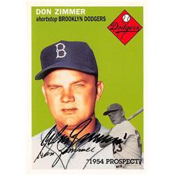 702254 Don Zimmer Autographed Brooklyn Dodgers 1995 Topps Archives No.83 Baseball Card