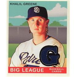 702537 Khalil Greene Player Worn Jersey Patch San Diego Padres 2007 Upper Deck Goudey No.71 Baseball Card