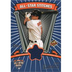702545 Brian Roberts Player Worn Jersey Patch Baltimore Orioles 2005 Topps All Star No.ASRBR Baseball Card