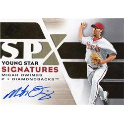 702591 Micah Owings Signed Arizona Diamondbacks 2008 Upper Deck Spx No.YSSMO Baseball Card